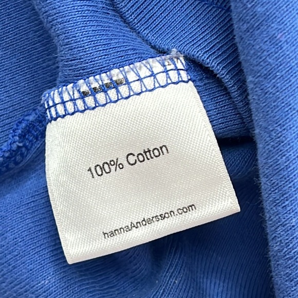 Hanna Andersson 6-7, 120 100% Cotton/Pima Cotton Blue Short Sleeve Shirts Set‎ - Picture 9 of 12
